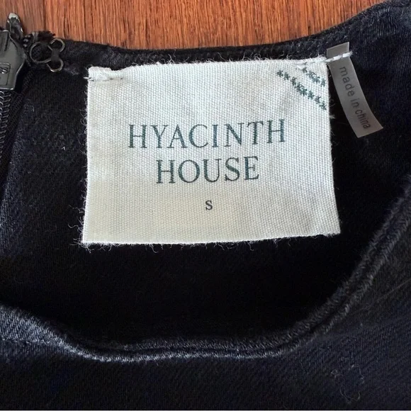 Tuckernuck Hyacinth House Black Twill Button Bitsy Dress size S - Picture 6 of 12